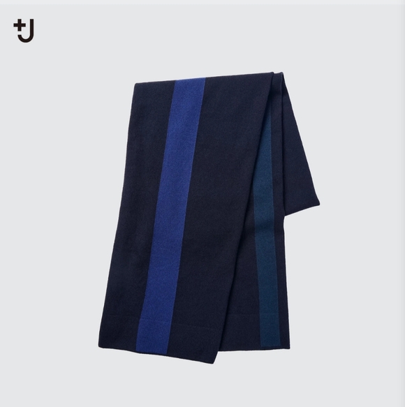 UNIQLO’s Jil Sander Collaboration +J 100% Cashmere Large Scarf Two Toned - Picture 2 of 9